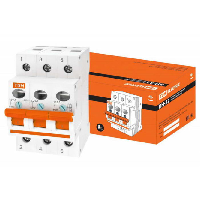Выключатель нагрузки ВН-32 3P 125A