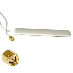Антенна GSM GSM 2db RG174 3m SMA-P white