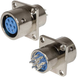 Разъем XS12-7 (Zn) panel jack