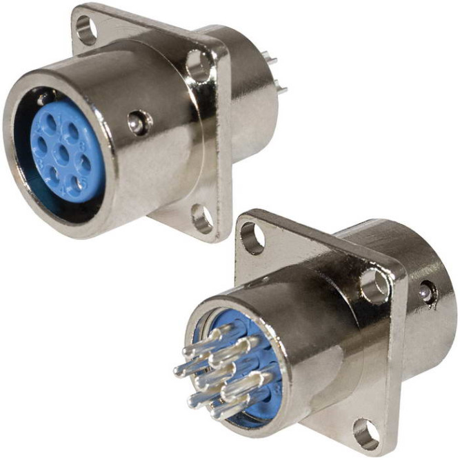 Разъем XS12-7 (Zn) panel jack