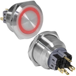 Кнопка антивандальная GQ28-11E/R/N on-(off)+off-(on)