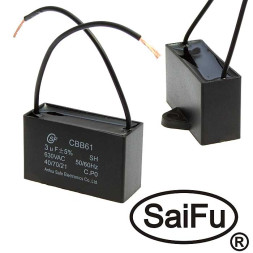 Конденсатор CBB61 3uF 630V (SAIFU)