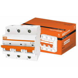 Автоматический выключатель ВА47-100 3Р 50А 10кА х-ка С