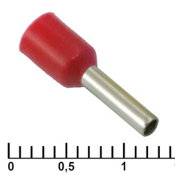 Кабельный наконечник DN01508 red (1.7x8mm)