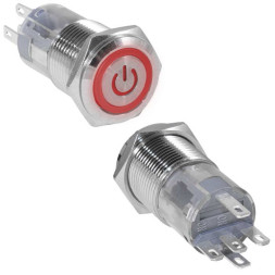 Кнопка антивандальная LAS2GQF-11ZET/R/N on-on