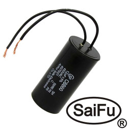 Конденсатор CBB60 12uF 450V WIRE (SAIFU)