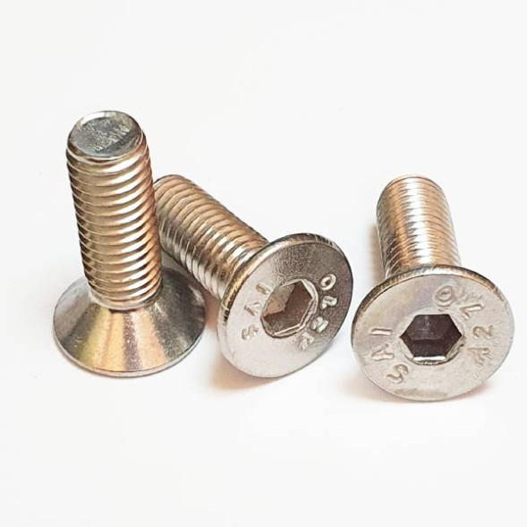 Комплект винтов (3 шт.), нержавейка, резьба M8, общая длина 25 мм