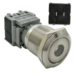 Индикатор антивандальный LAS1-BGQ-D/R 12v