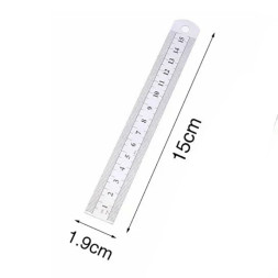Линейка металлическая 15 см