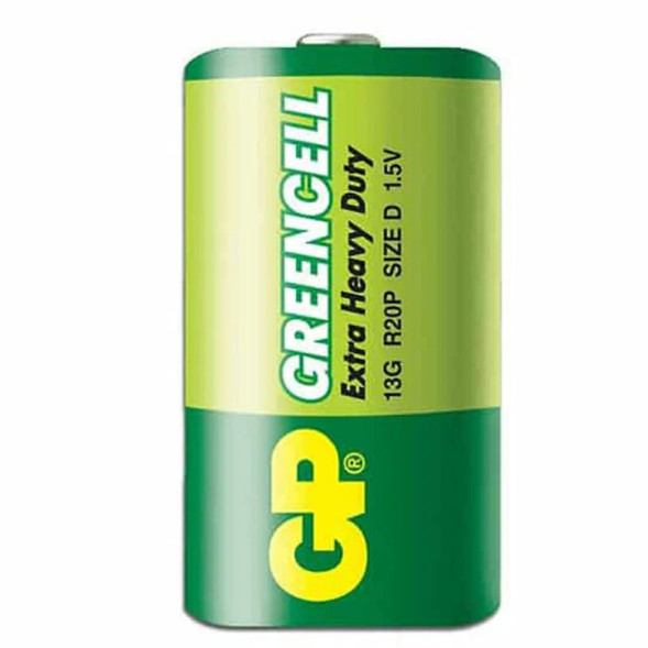 Батарейка R20 1,5V GP Greencell
