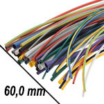 Термоусадка. 60.0 мм/белая/1 метр