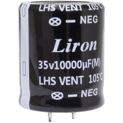 Конденсатор 10000 UF 35V 105*C 30*35 Liron