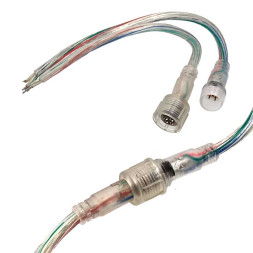 Разъем герметичный F/M 22AWG*4pins L170mm IP65