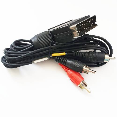 Кабель SCART вход - 3RCA выход, 1.5 метра