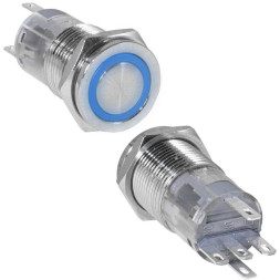 Кнопка антивандальная LAS2GQPF-11E/B/N on-(on)