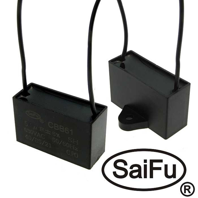 Конденсатор CBB61 5uF 630V (SAIFU)
