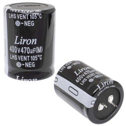 Конденсатор 470 UF 400V 105*C 35*45 Liron