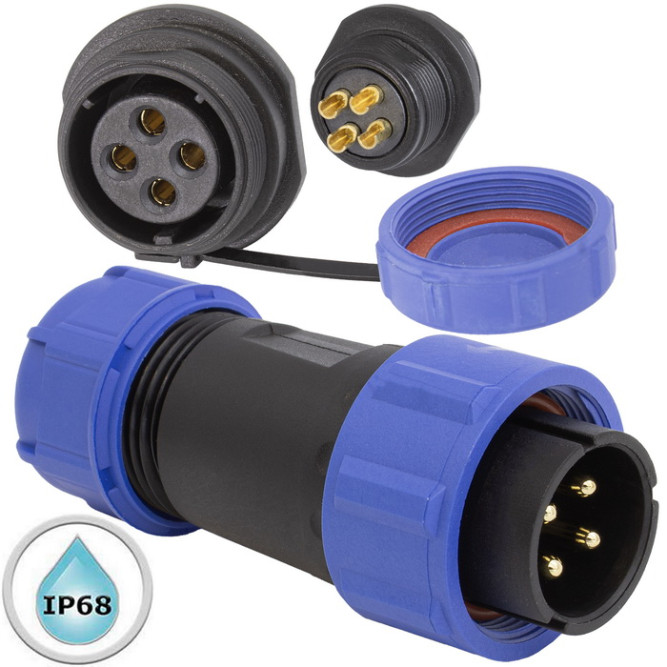 Разъем герметичный SZC21 4P-M-FB