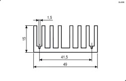 Радиатор BLA099-100 (15x49x100)