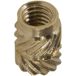 Втулка резьбовая закладная с отверстием М4 L=8 Т2