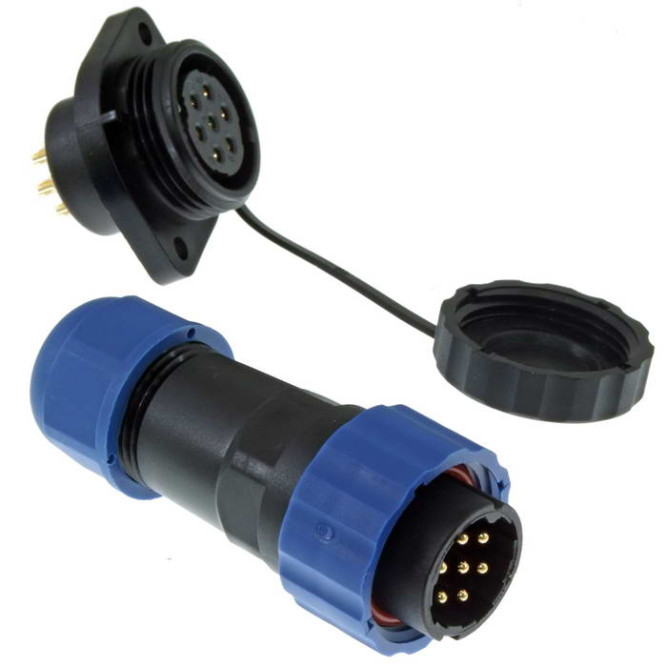 Разъем герметичный SZC21 7P-M-FE