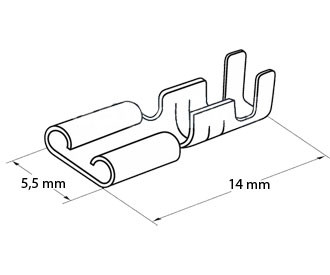 Клемма DJ622-D4.8A