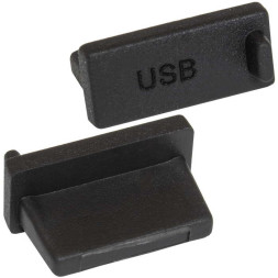 Разъем USB Rubber plug USB A 02 black