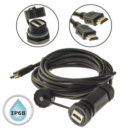 Разъем герметичный M25HDMIZ1 -2.0G-1.5M