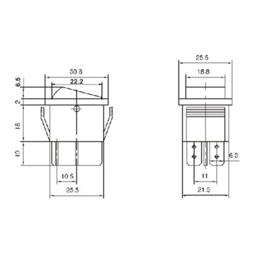 Выключатель IRS-201-2C ON-OFF зеленый