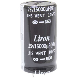Конденсатор 15000 UF 25V 105*C 25*45 Liron