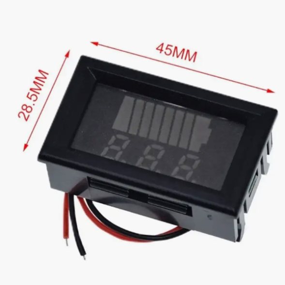 Вольтметр 12-60 Вольт с индикатором заряда аккумулятора