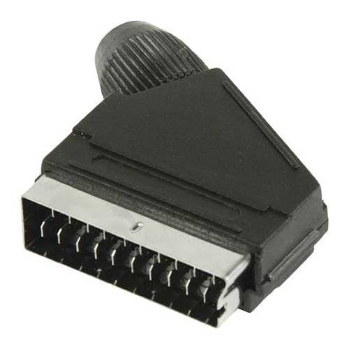 Разъем SCART &quot;шт&quot; пластик на кабель