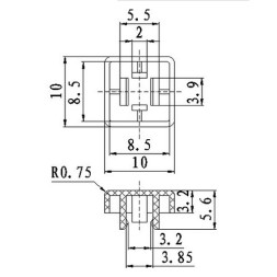 Колпачок для кнопок A14 Blue