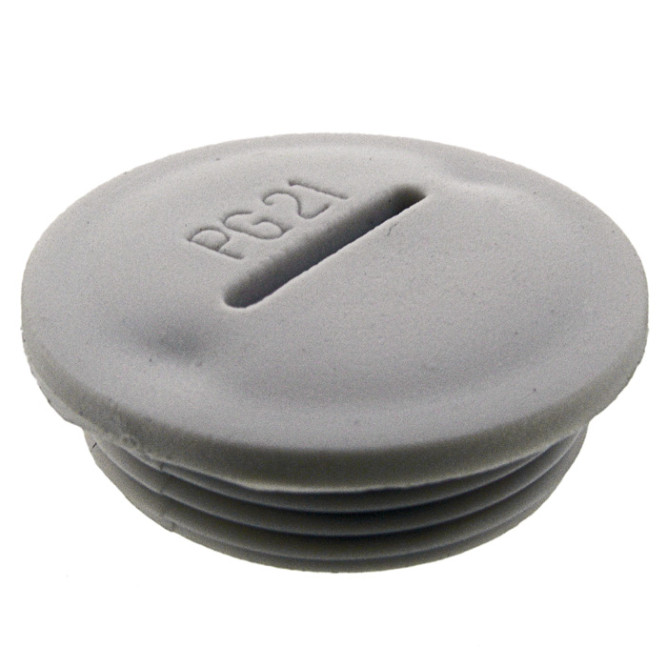 Заглушка для кабельного ввода Заглушка PG21 Серый пластик