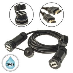 Разъем герметичный M25HDMIZ2-2.0G-3M