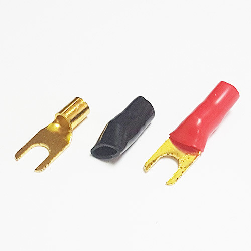 Клеммы тип &quot;U&quot; под кабель 6мм2 красная + черная