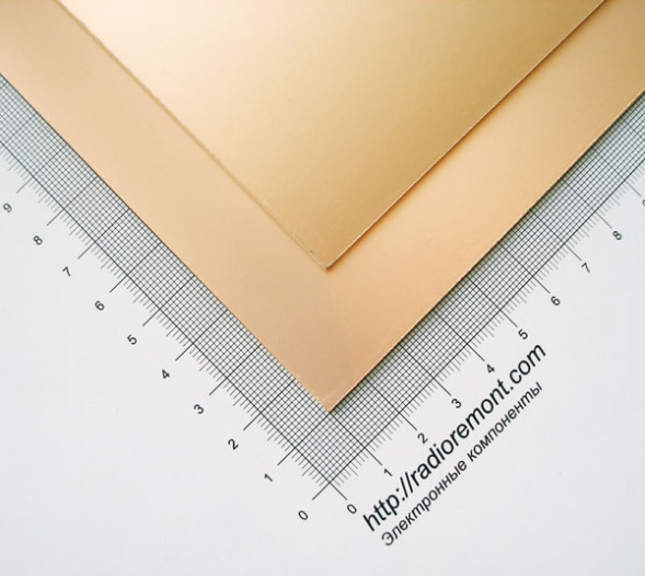 Стеклотекстолит FR4-2 1.5mm 100x100