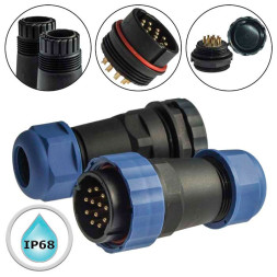 Разъем герметичный SZC28 12P-F-M