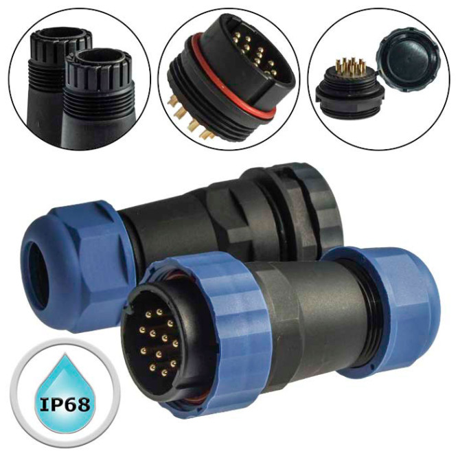 Разъем герметичный SZC28 12P-F-M