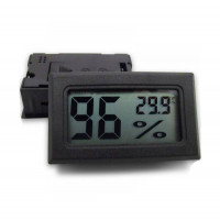 Цифровой термометр-гигрометр с внутренним датчиком (черный), H4-21