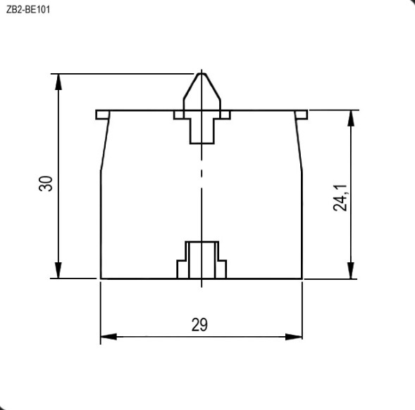 Контактная группа ZB2-BE101 OFF-(ON), без фиксации