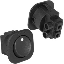 Переключатель RS-101-7C on-off черный