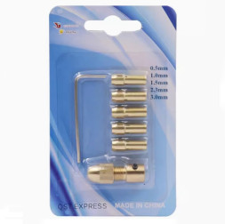 Патрон цанговый на вал 3,17мм, для сверел 0,5-3мм