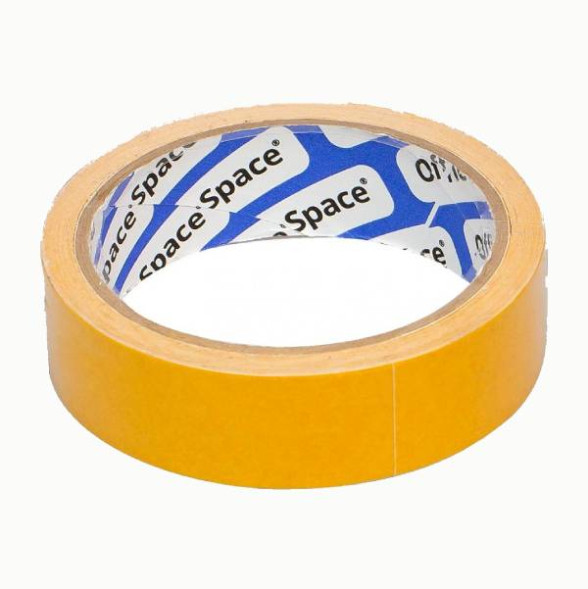Скотч двусторонний OfficeSpace 25 мм х 10 м (полипропилен)