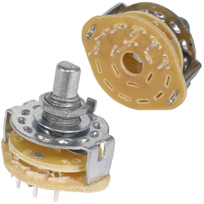 Галетный переключатель SR25-1-1-6 на плату