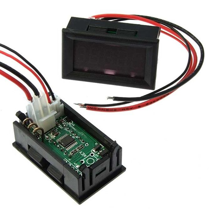 Щитовой прибор 0-3.0000ADC yellow (48x29mm)