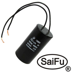 Конденсатор CBB60 25uF 450V WIRE (SAIFU)