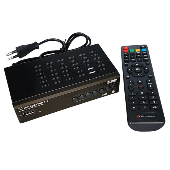Приставка Интерактив Т70 DVB-T2 2USB + доп. разъем 12V