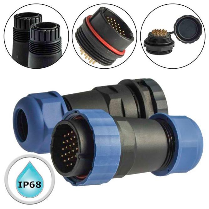 Разъем герметичный SZC28 22P-F-M