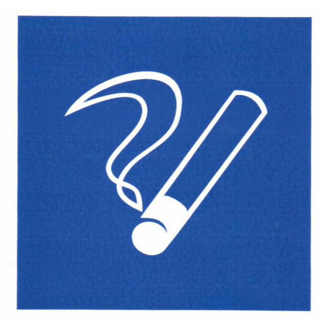 Информационный знак Место курения 100х100